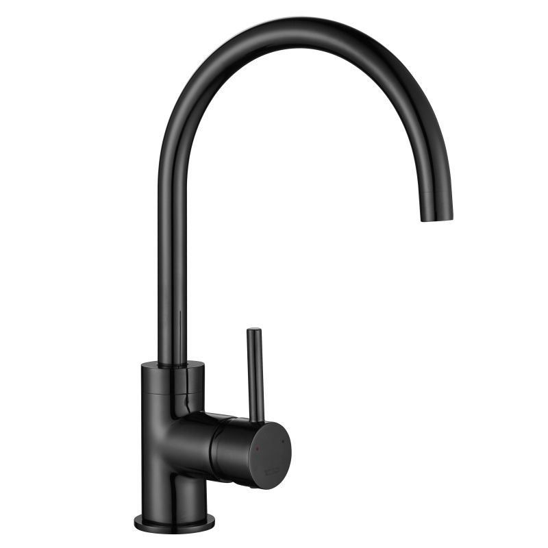 Courbe Curved Spout Kitchen Tap - Gunmetal